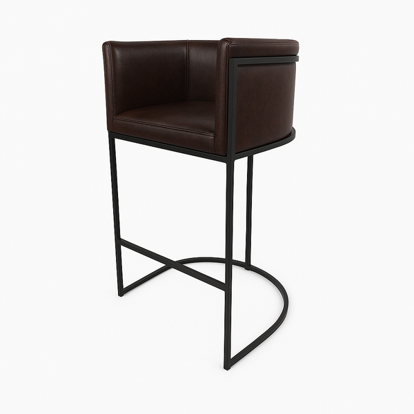 Barhocker aus Leder | Modell ENRI